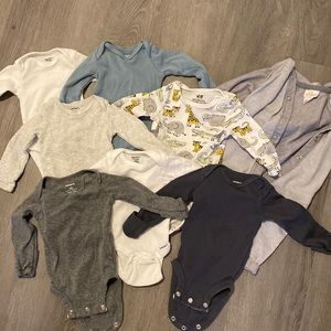 Newborn onesie lot! Cat and jack, carters, gerbers organic
